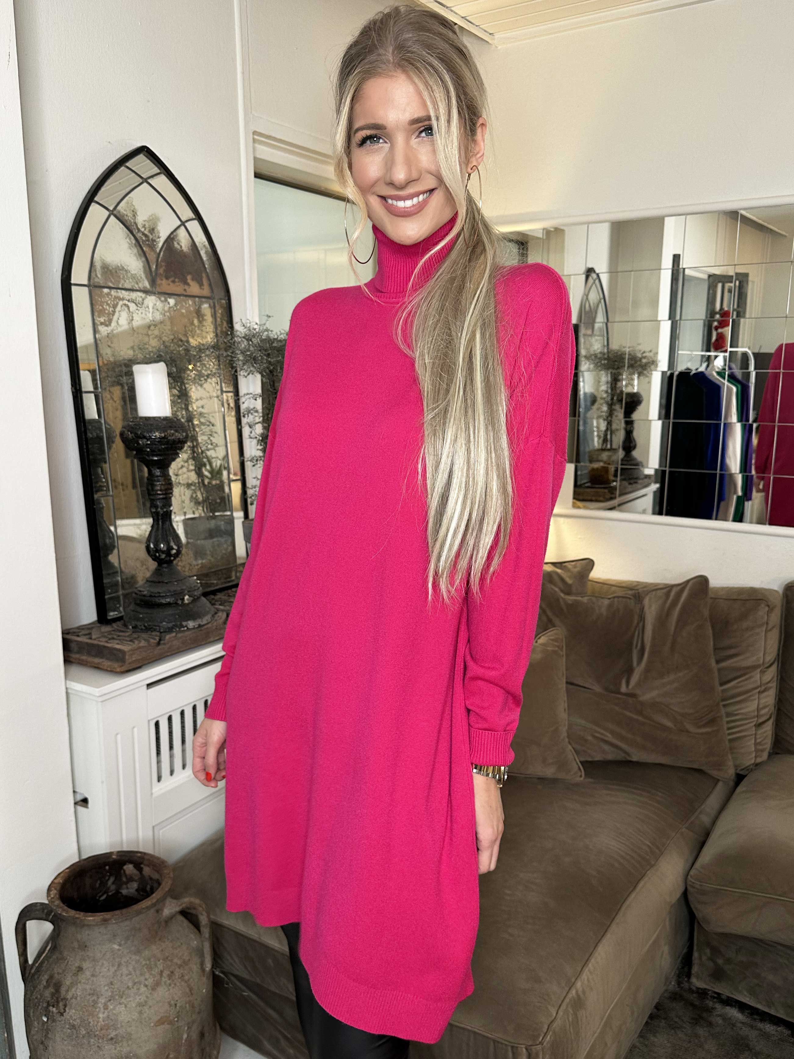 Elmira - Meget blød strikkjole i elastiskstof